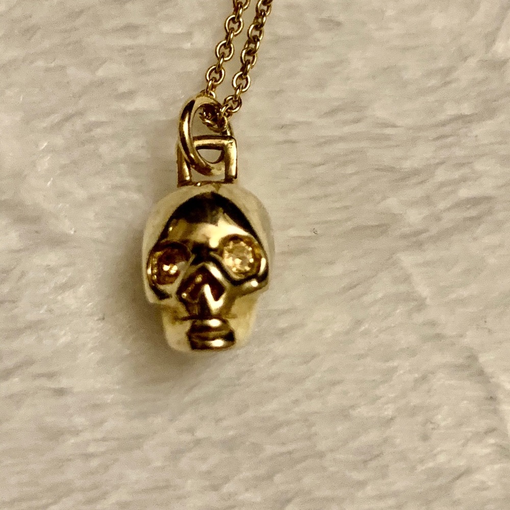 Coach Demi-Fine Skull Necklace - Picture 2 of 6